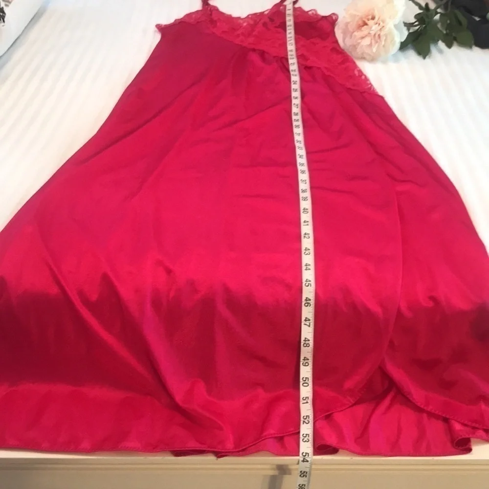 Vintage Vandemere Pink Lace Long Nightgown Size Large